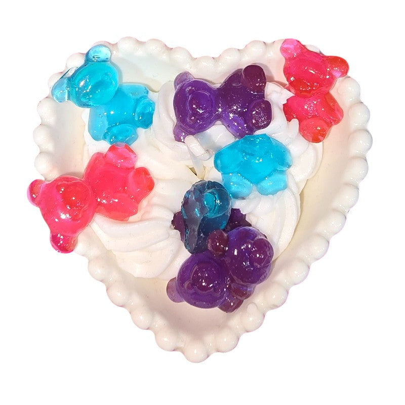 Vela Corazón con Ositos