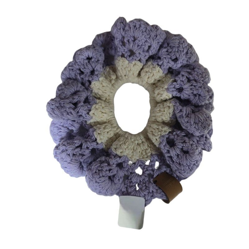 Scrunchie Crochet Hecho a Mano – Edición Bicolor Coquette