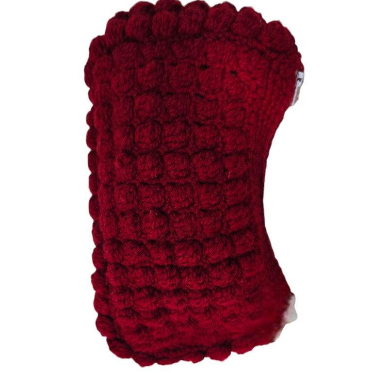 Estuche Crochet Rojo – Diseño Artesanal con Cierre