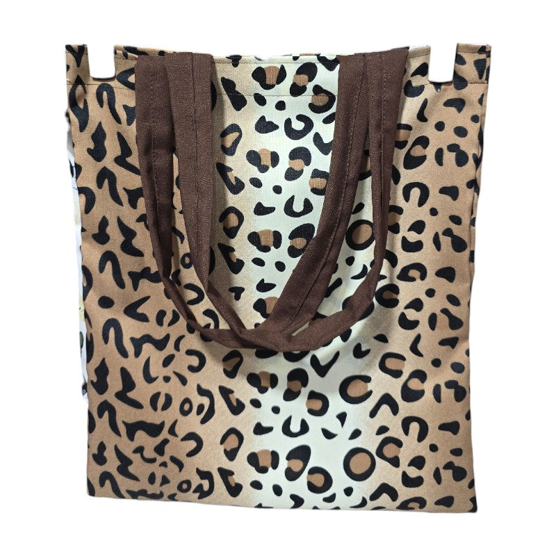 Bolsa Tote Leopardo Doble Tono – Arañitas Coquette