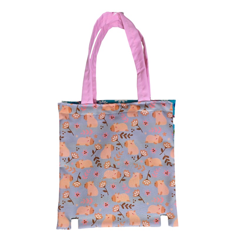 Bolsa Tote capibaras Pastel – Arañitas Coquette