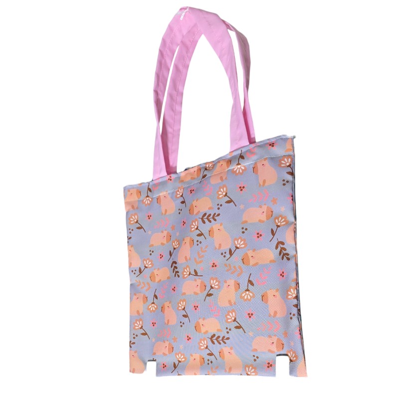 Bolsa Tote capibaras Pastel – Arañitas Coquette