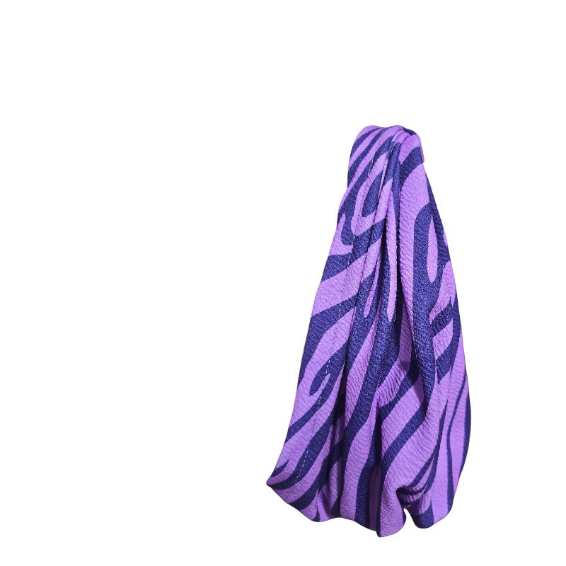 Turbante Sofía Morado Estampado