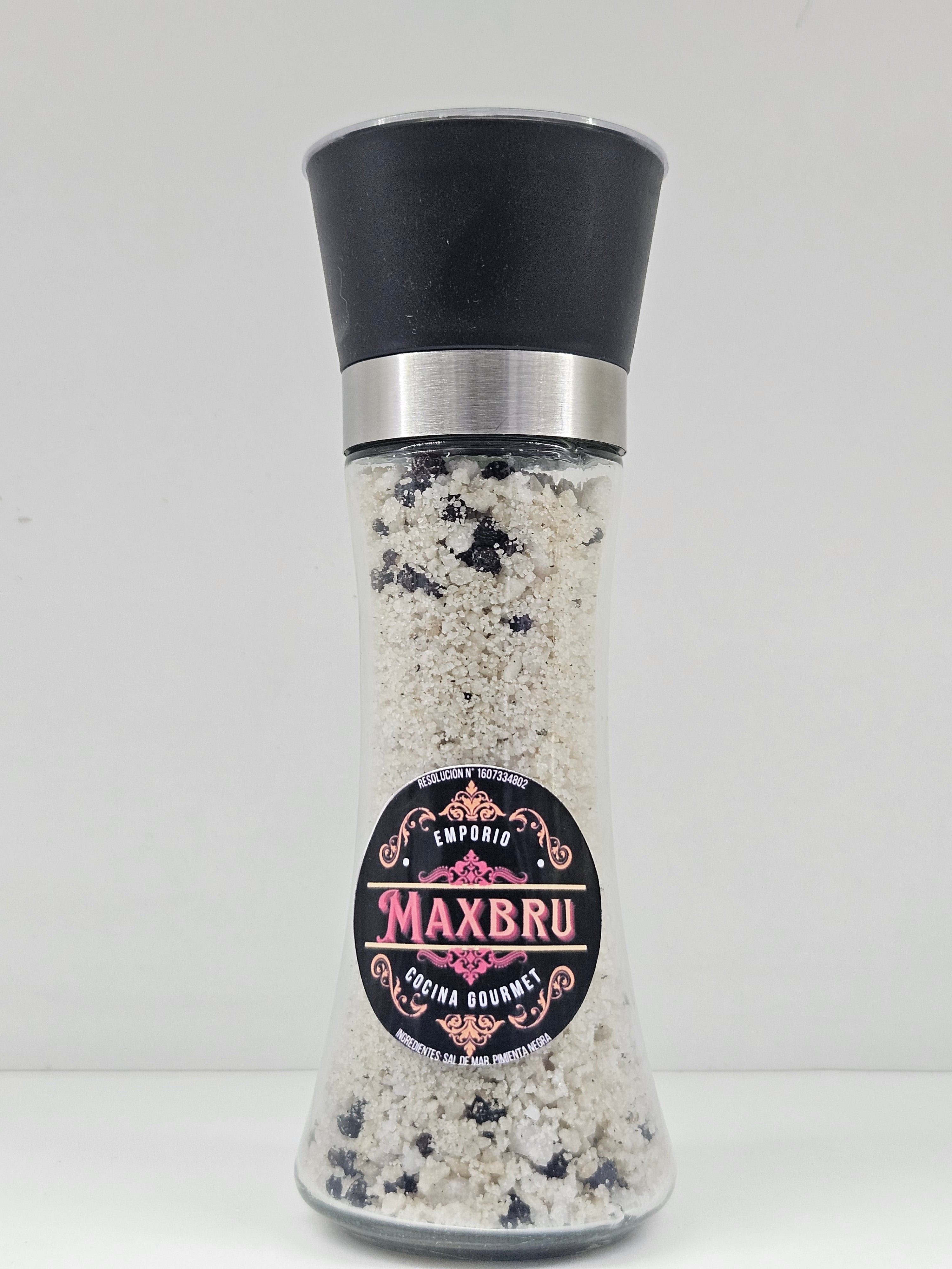 Molinillo Sal De Mar Pimienta Negra
