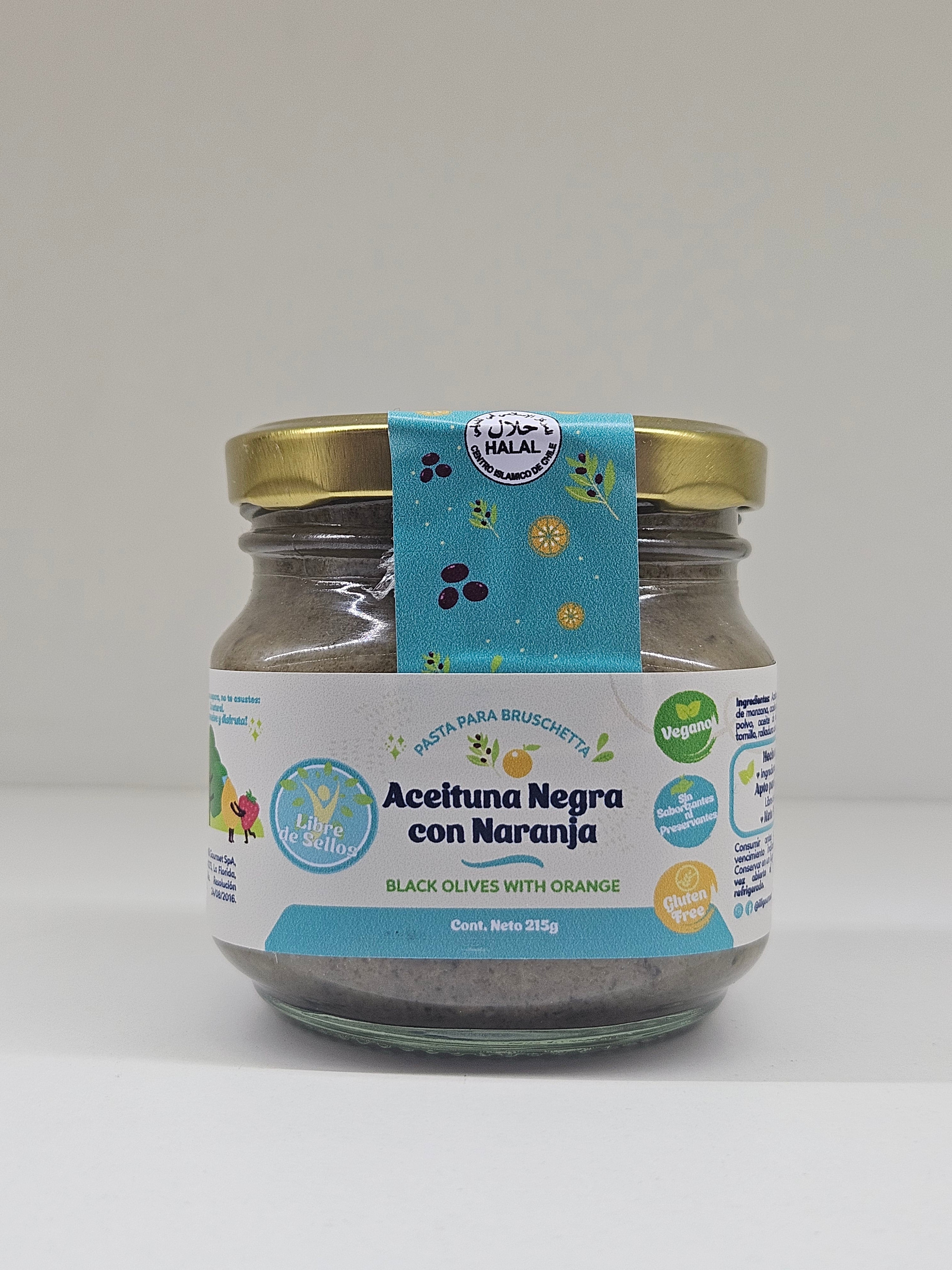 Pasta de Aceituna Negra con Naranja – 215 g