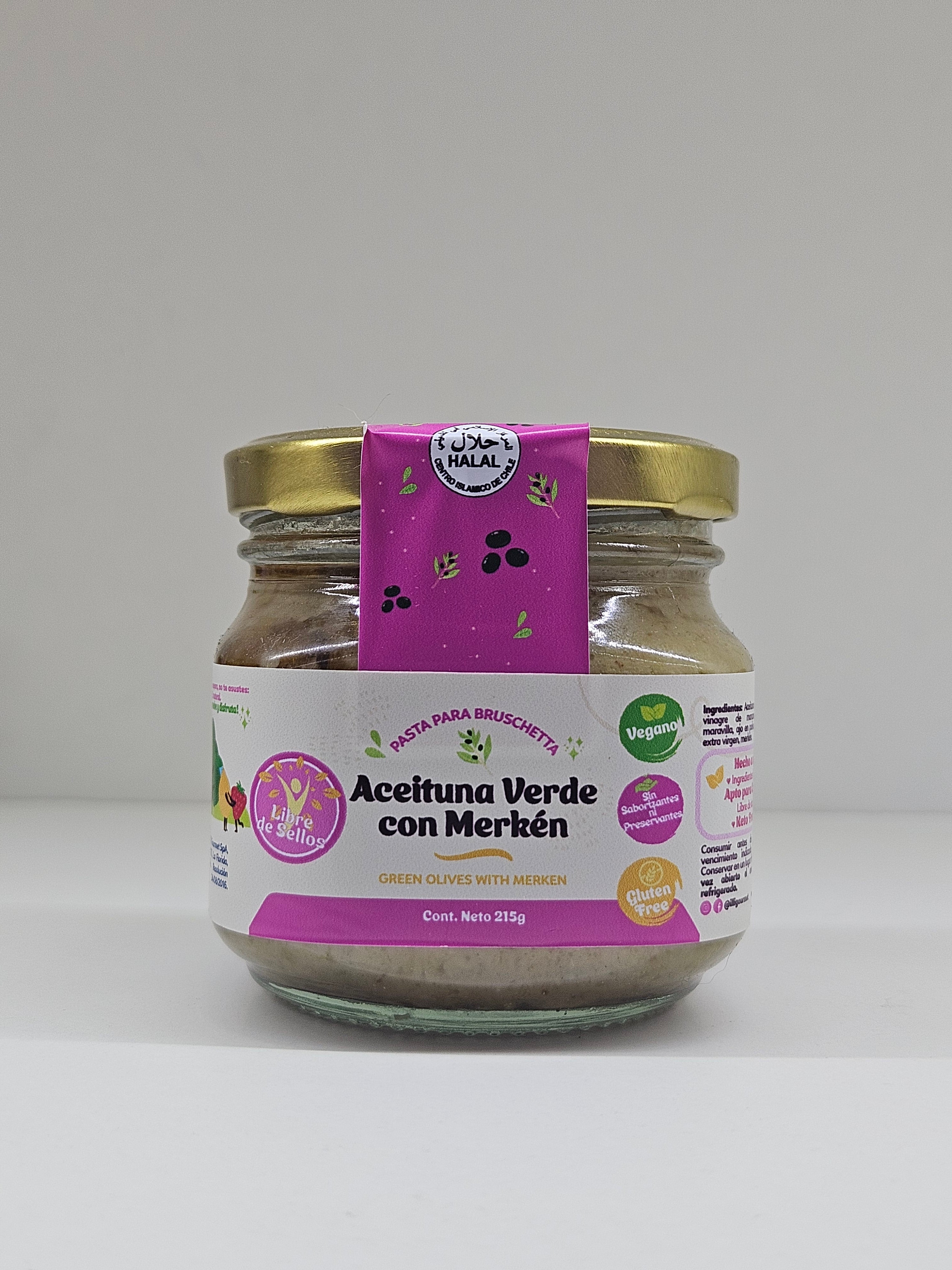 Pasta De Aceituna Verde Con Merkén - 215 g