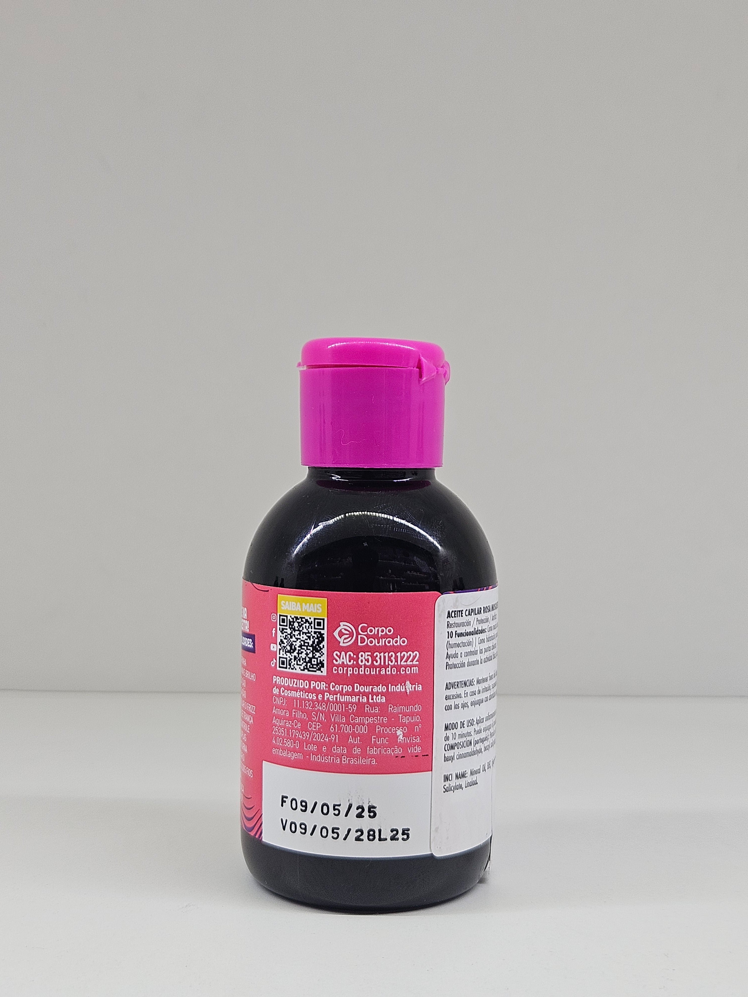 Óleo Capilar Rosa Mosqueta y Keratina 100ml