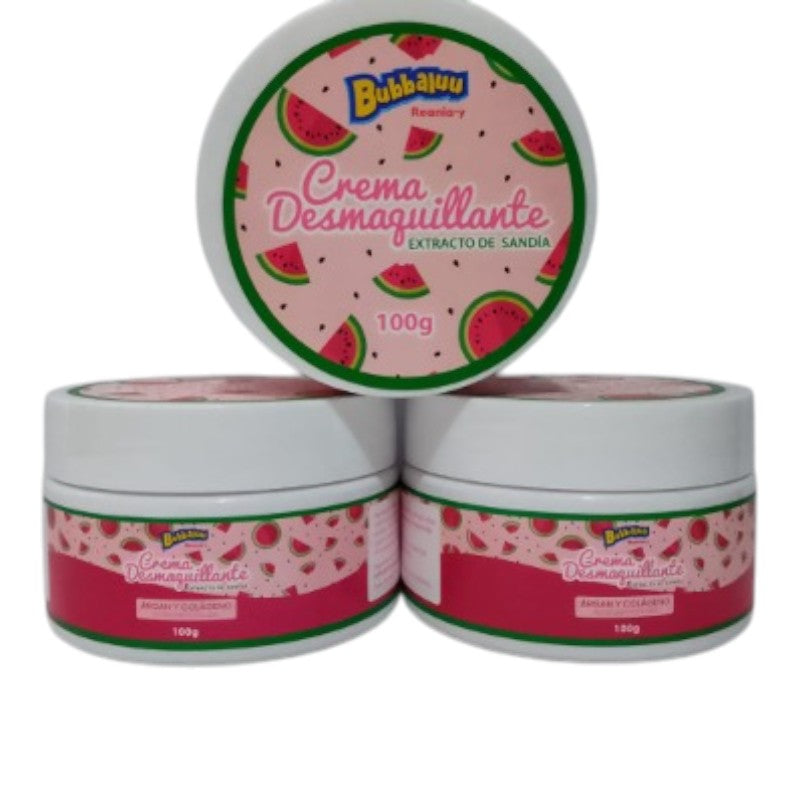 Crema Desmaquillante Facial Bubbaluu Sandía 100 g