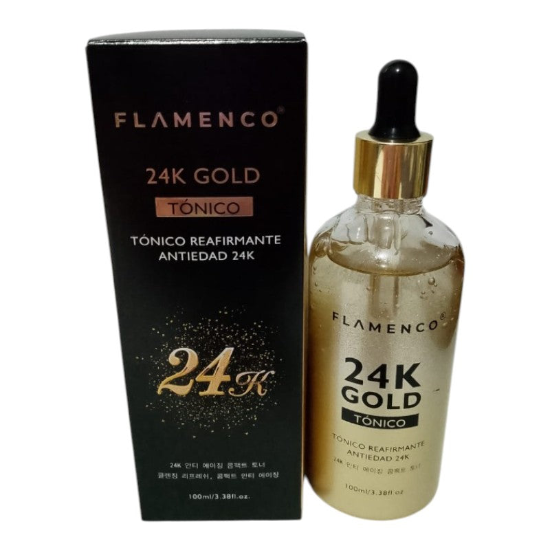 Tonico  Reafirmante Antiedad Flamenco 24 Gold 100 ml