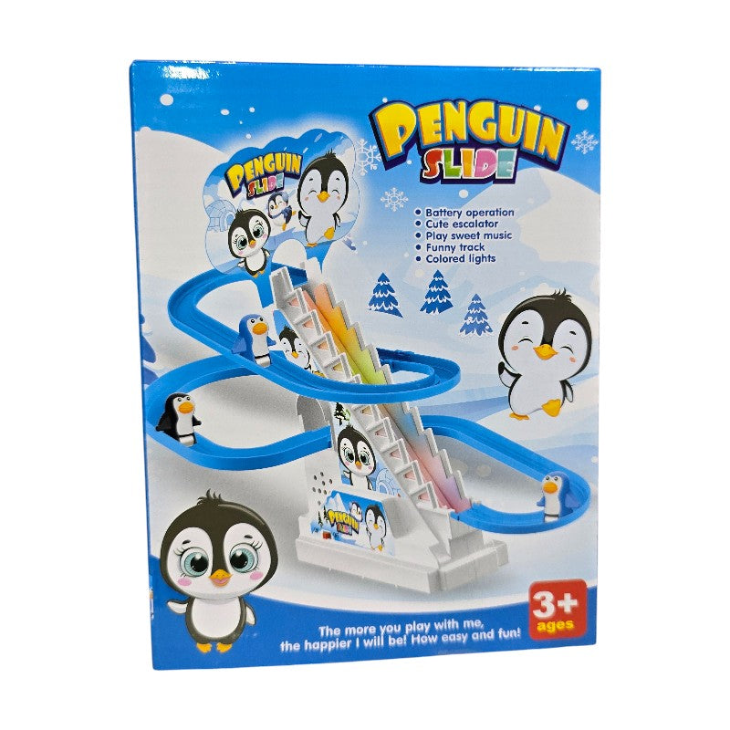Penguin Slide – Pista Eléctrica con Pingüinos que Suben y Bajan