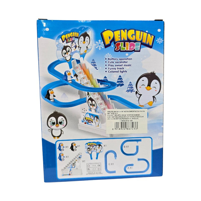 Penguin Slide – Pista Eléctrica con Pingüinos que Suben y Bajan