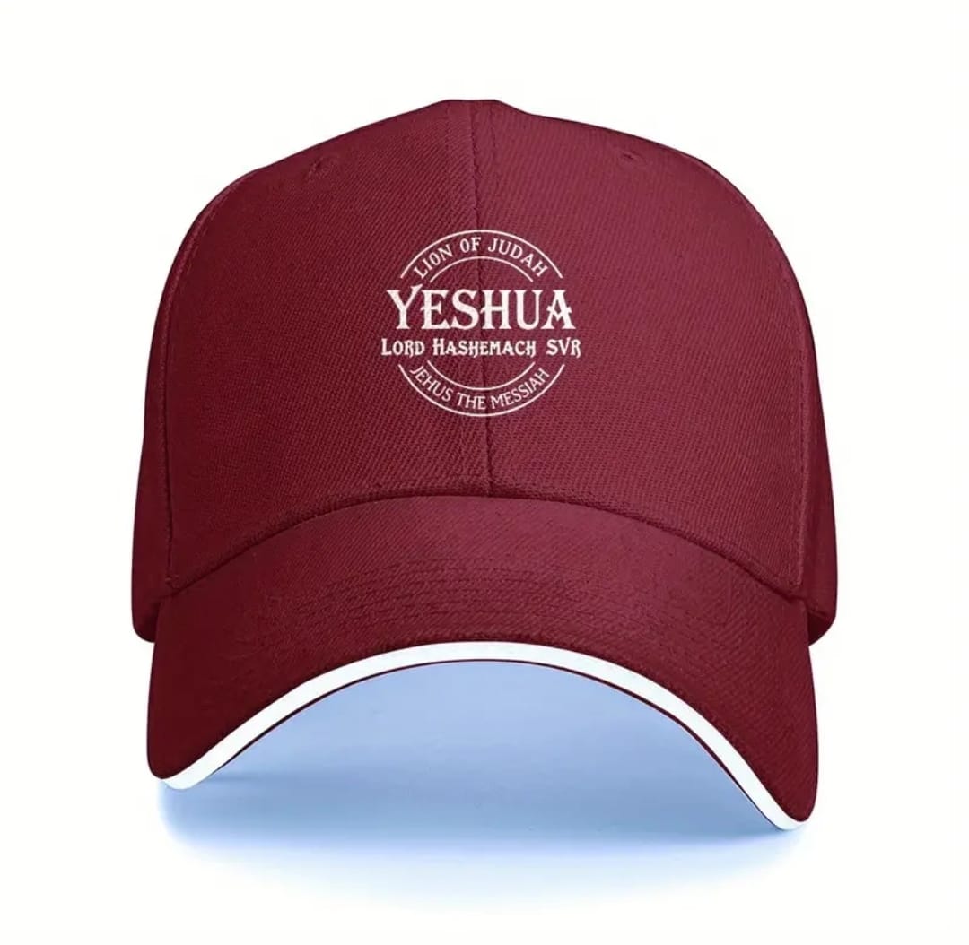 Gorra Cristiana YESHUA – Lion of Judah (Burdeos)