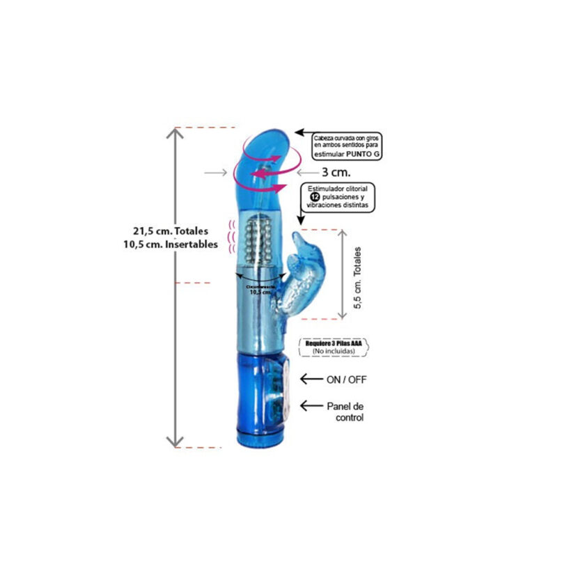 ROTADOR Y VIBRADOR DELFIN AQUA - Imagen 2